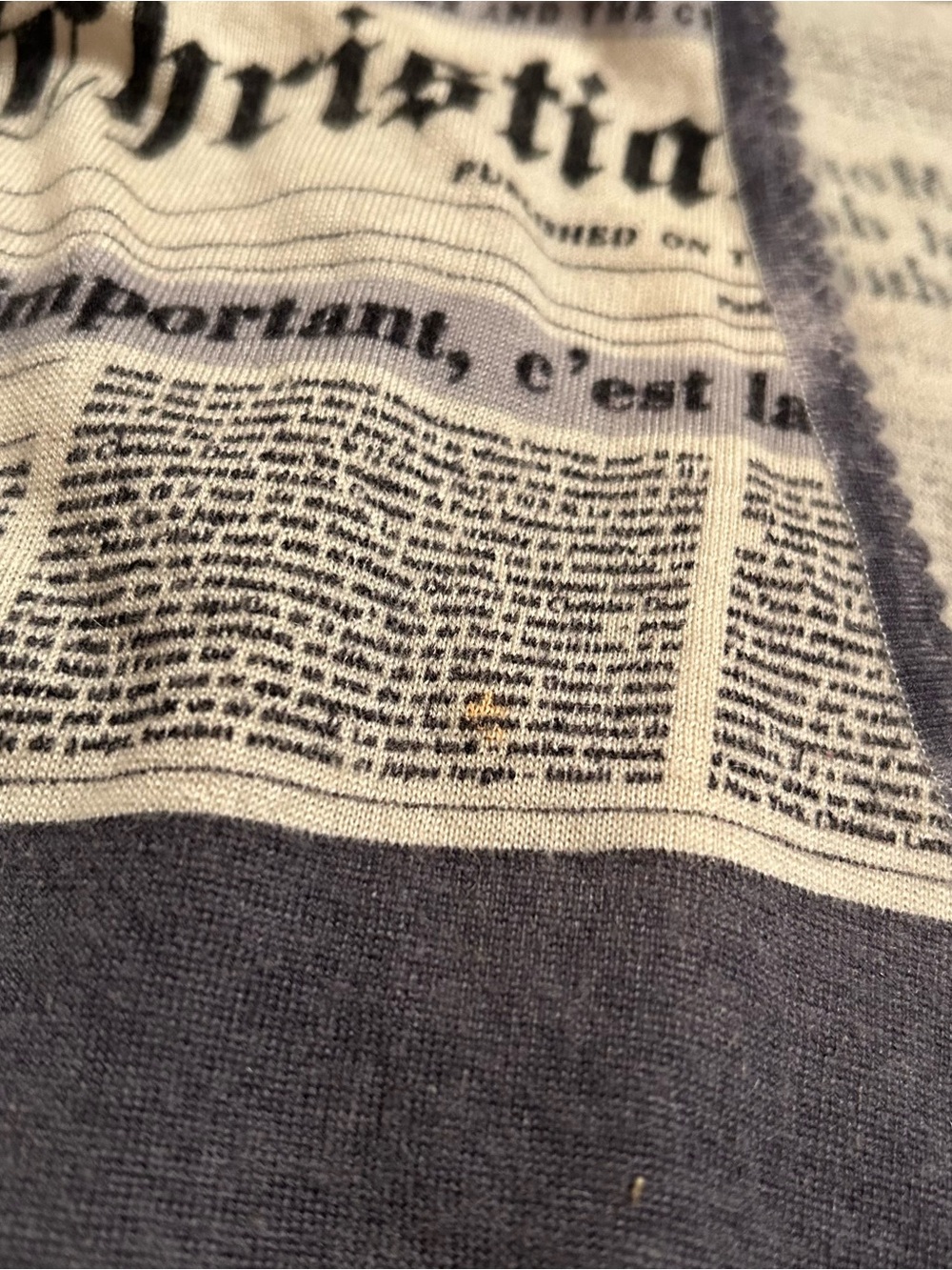 Dior by John Galliano Fall/Winter 2000 Runway Newspaper-Print Wrap Top - RARE!! - Picture 7 of 14